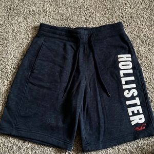 Hollister Navy Blue 9in Cotton Logo Shorts, Men’s XS
